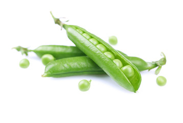 Ripe green peas