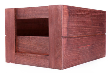 Brown crate isolated on white