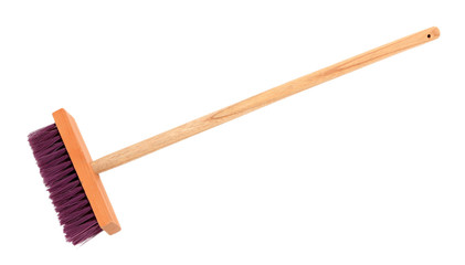 Colorful broom isolated on white