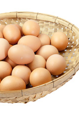 eggs in the winnowing basket isolate