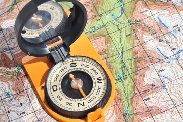 Open compass on the maps.