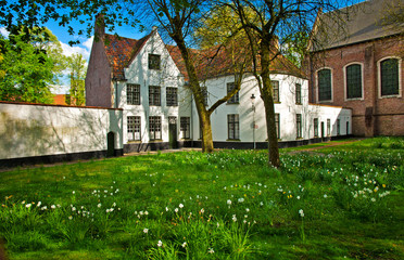 Begijnhof in Bruges, Belgium