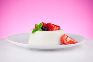 Panna Cotta With Red Fruits