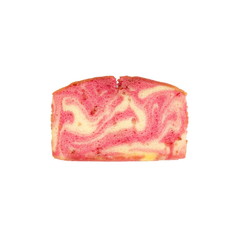 Strawberry milk pound isolated on white