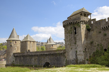 Fototapeta na wymiar Medieval castle. Fougeres, France