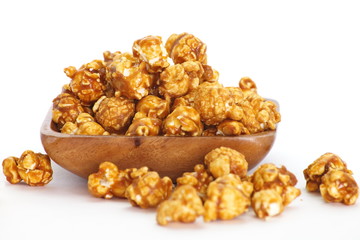 unhealthy popcorn snacks on a white