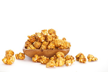 unhealthy popcorn snacks on a white