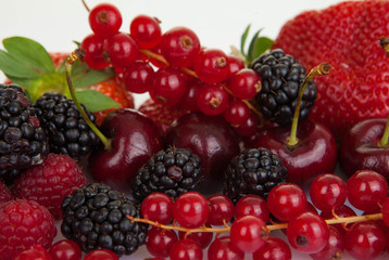 summer fruit background