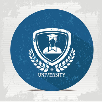 Student badge symbol,vector