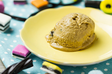 Making Licorice Ice Cream