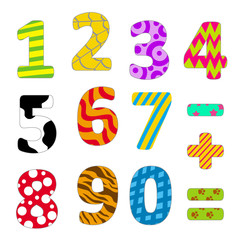 colorful numbers for kids