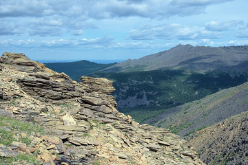 Rock above the Iov ravine and Serebryanskiy Rock Mount, Russia