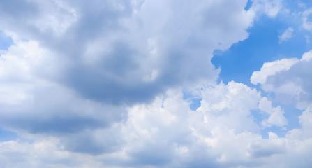 blue sky and clouds