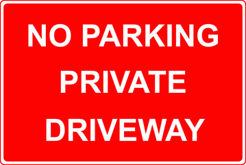 No parking sign