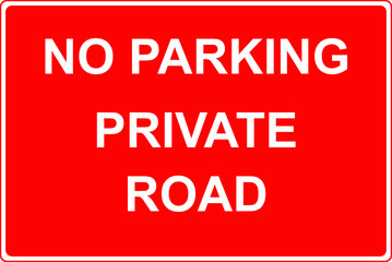No parking sign