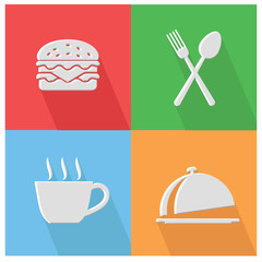 Food and drink icons,vector