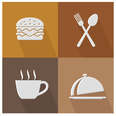Food and drink icons,vector