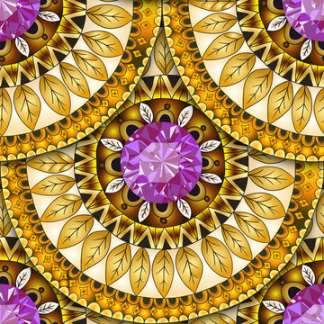 Seamless pattern in "fish scale" design.