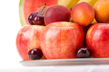 plate with fruit