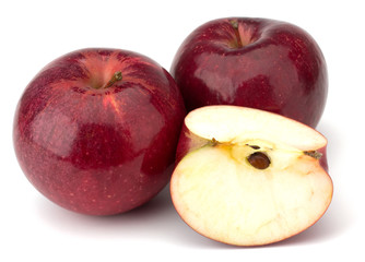 red apples isolated on white background