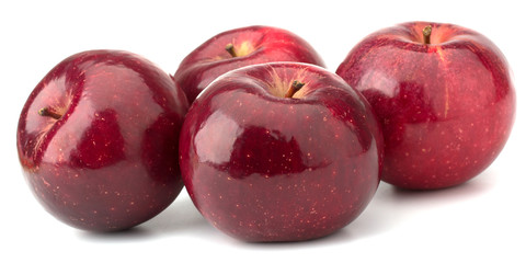 red apples isolated on white background