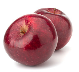 red apples isolated on white background