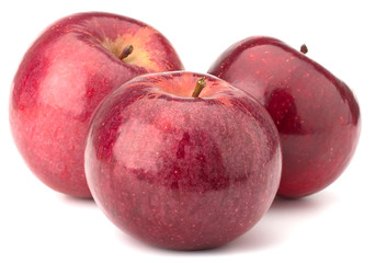 red apples isolated on white background