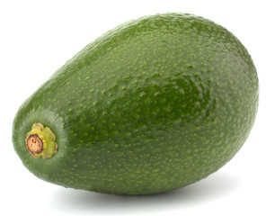 Fresh avocado fruit isolated on white background