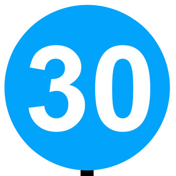 Minimum speed limit traffic sign