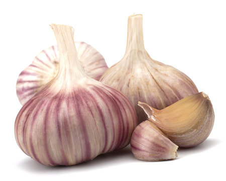 Garlic bulb isolated on white background