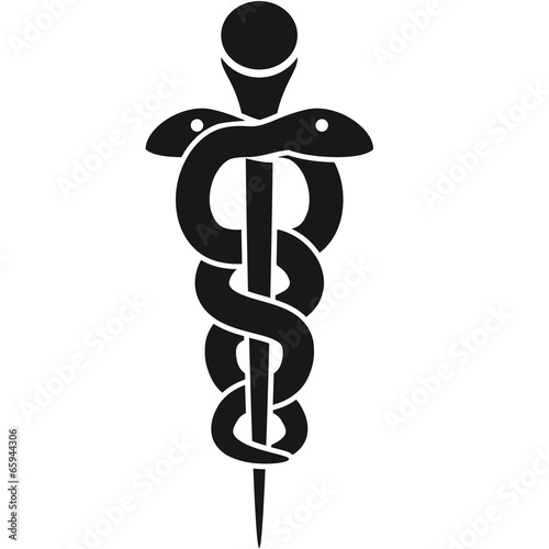 "2 Aeskulap Schlangen Stab Arzt Logo" Stockfotos und "2 Aeskulap Schlangen Stab Arzt Logo" Stockfotos und