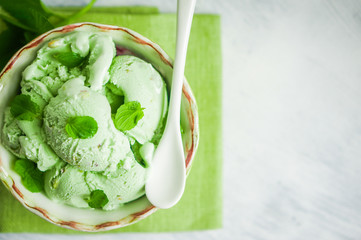 Pistachio ice-cream
