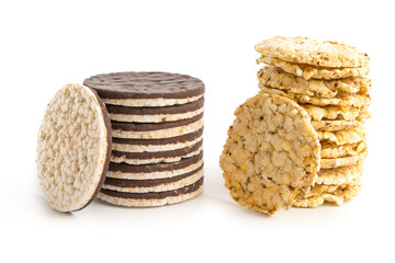 Reiswaffeln und Maiswaffeln