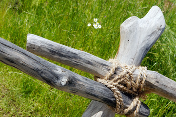 Traditioneller Gartenzaun