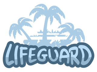 Fototapeta na wymiar Lifeguard symbol
