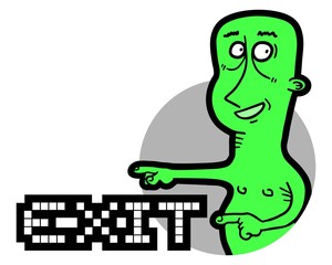 Sticker exit