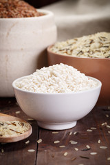 assortment of rice