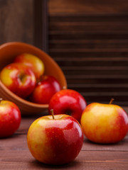 red ripe apples