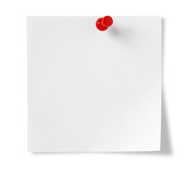Post-it Note , Isolated on white with clipping path