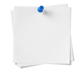 Post-it Note , Isolated on white with clipping path