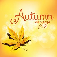 Abstract Autumn Background Pattern Template