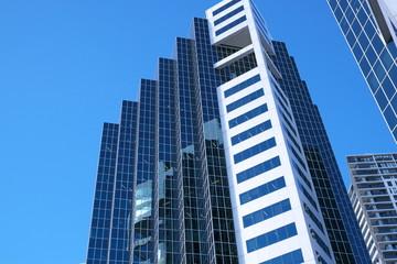 Fototapeta na wymiar Exterior facade skyscraper office building Australia