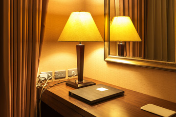 table lamp on bedroom