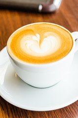 Latte coffee