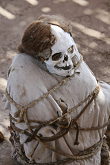 Ancient Mummy Wrapped in Fabric