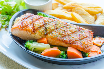 Salmon grilled