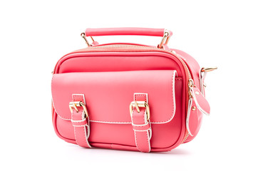 Handbag isolated white background