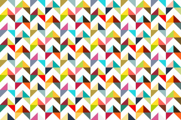 Seamless colorful triangle pattern - 65951582
