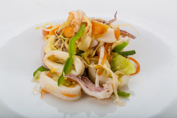 Asian seafood salad