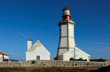 Fototapeta na wymiar Espichel Cape Lighthouse, Sesimbra, Portugal